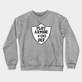 Plot Armor (for light-colored shirts) Crewneck Sweatshirt